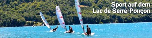 Sport auf dem Lac de Serre-Poncon