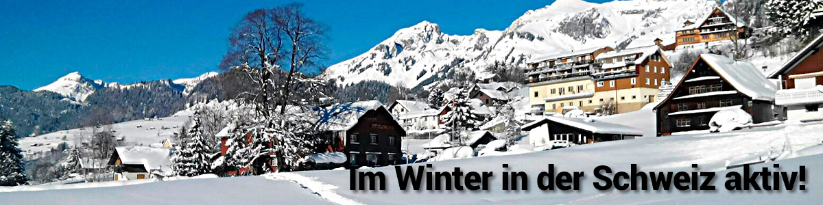 Im Winter in der Schweiz aktiv!